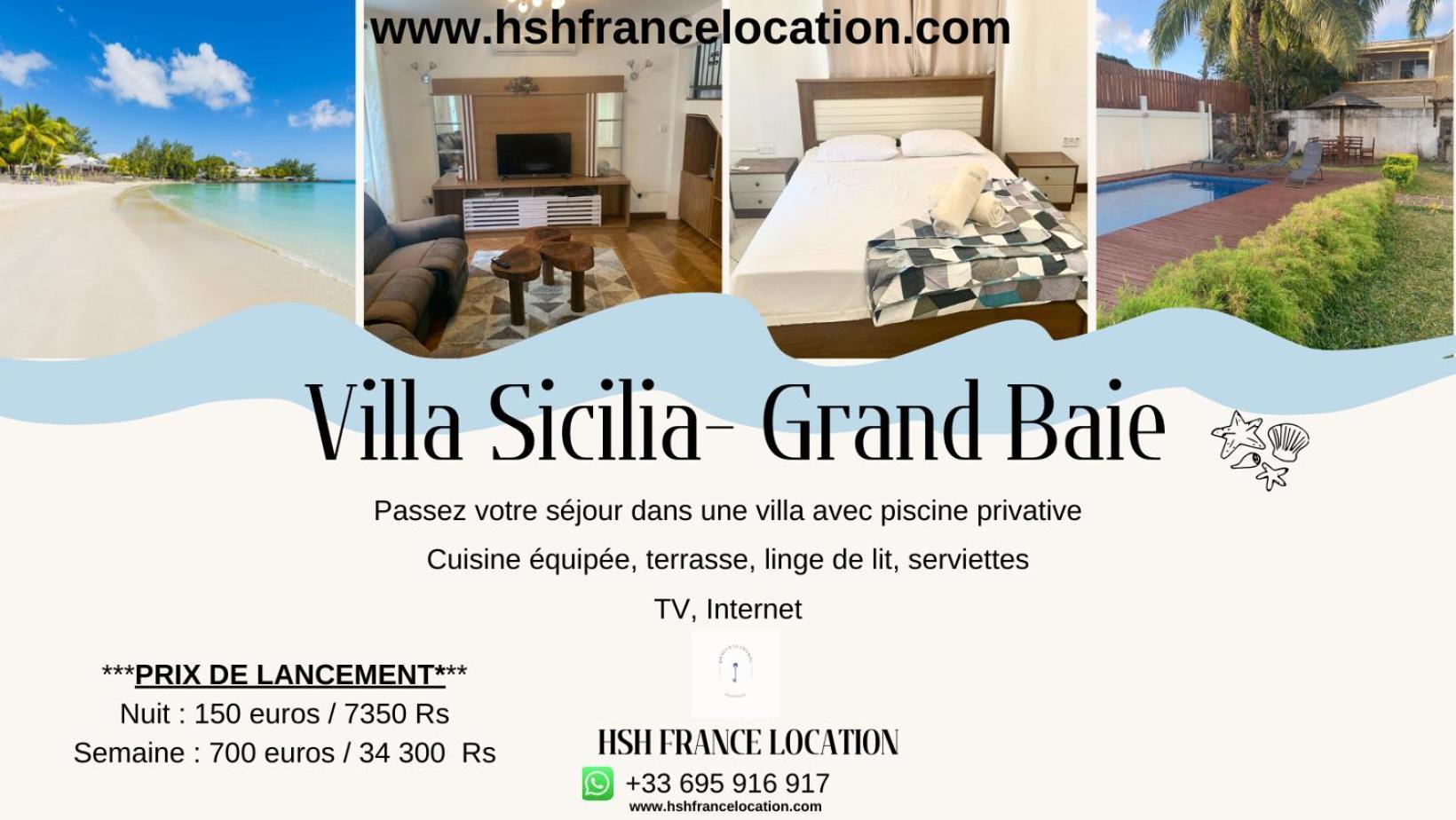 Hébergement de vacances Hsh France-villa Sicilia Avec Piscine Proche De La Grand Baie